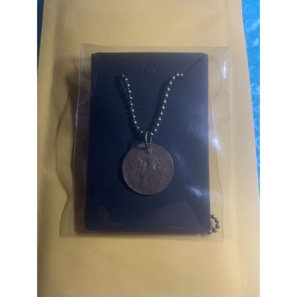 1917 France 5 COIN PENDANT French Antique Circulated Great Gift! 20” Necklace - Picture 2 of 6